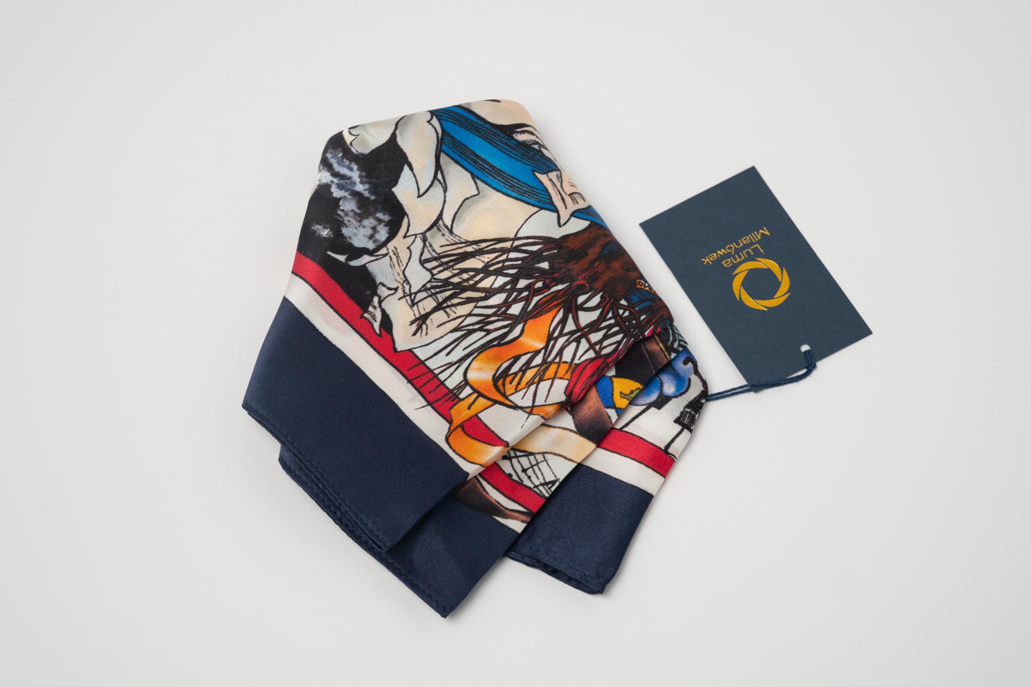 Chopin silk scarf 52x52 cm | NIFC Store